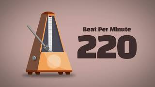 220 BPM Metronome 1Hour [upl. by Hung123]