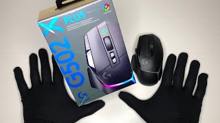 Unboxing Logitech G502 X PLUS Lightspeed Wireless Gaming Mouse  G POWERPLAY Charging Mousepad [upl. by Anilosi]