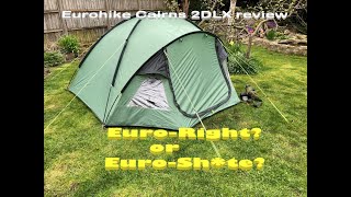 eurohike cairns 2 dlx review [upl. by Valdis73]