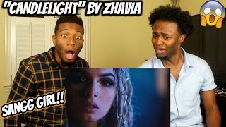 Zhavia  Candlelight Official Video REACTION [upl. by Ruhtracm]