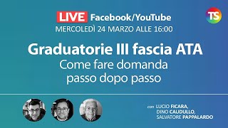 Graduatorie terza fascia ATA come fare domanda passo dopo passo [upl. by Zima]