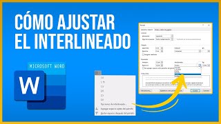 Cómo ajustar el interlineado de un documento en Word [upl. by Ailisab]