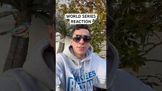 WORLD SERIES REACTION shorts worldseries mlb yankees [upl. by Kimitri153]