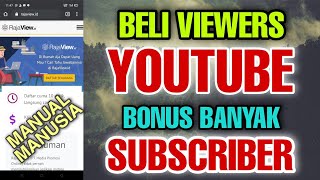 Beli viewers Youtube BONUS Subscribers Banyak [upl. by Gyasi375]