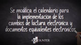 Cambios en el Calendario 2024 para implementación de factura electrónica y documentos equivalentes [upl. by Ytsirhk]