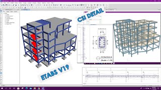 CSI Detail for Etabs v19 [upl. by Anatniuq]