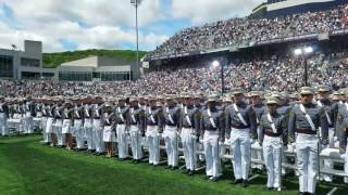 2017 West Point Graduation Oath to Hat Toss [upl. by Joo585]