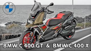 New BMW C 400 GT and C 400 X  colors specs features [upl. by Araet]