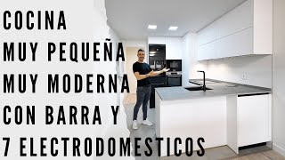 Cocinas Pequeñas y Modernas con Barra CJR [upl. by Nyrroc]