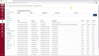 Canvas Quick Tips Viewing Gradebook History [upl. by Brewer]