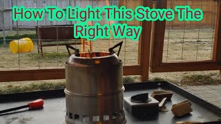 Luxinda OR Ohuhu Gasifier Stove How To Light It Properly [upl. by Lacey567]