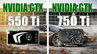 GTX 550ti vs GTX 750ti GTA V Benchmark Comparison [upl. by Jacoby]