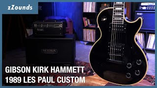 Gibson Kirk Hammett 1989 Les Paul Custom  zZounds [upl. by Simpson800]