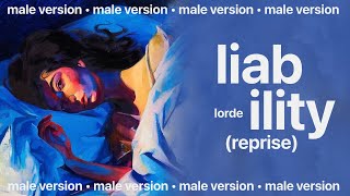 lorde  liability reprise male version [upl. by Sitrik698]