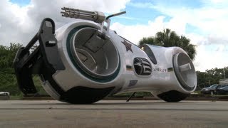 Take a ride on a real Tron bike [upl. by Jose]