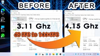 Optimize CPU for Gaming without clocking  Boost CPU Performance and Speed in Windows 11 [upl. by Rokach]