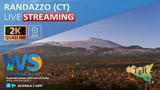 🔴 Randazzo live webcam  Panoramica Etna nord [upl. by Etnauq]