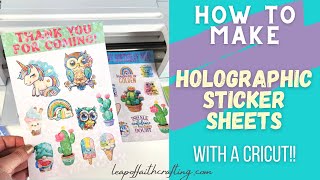 How to Make Holographic Sticker Sheets [upl. by Ssilem]