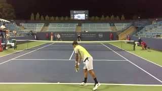 Feliciano Lopez vs Andreas Seppi Slow Motion Point 120fps 2015 [upl. by Ellata317]