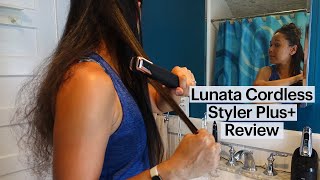 Lunata Beauty Cordless Styler Plus Straightener Review [upl. by Lehcir]