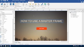 WYSIWYG Web Builder 11 How to use a Master Frame spanish [upl. by Warrin]