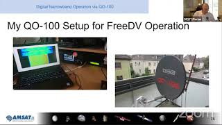 07 Symposium 2020 Digital Narrowband FreeDV on QO100 [upl. by Adekam]