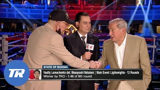 Bob Arum amp Teofimo Lopez Sr Both Agree Lopez vs Loma 2 is Next [upl. by Alejoa]