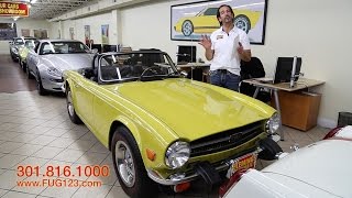 1976 Triumph TR6 for sale with test drive driving sounds and walk through video [upl. by Papke]