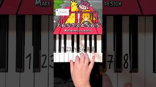 My Ordinary Life The Living Tombstone Piano Tutorial shorts [upl. by Laehcim]