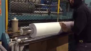 72quot DUSENBERY MDL 613 TWO DRUM SLITTER REWINDER COUNTER ROLLS FOR SALE [upl. by Varuag]