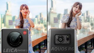 Leica Leitz Phone 1 vs Sharp Aquos R6 Camera Test [upl. by Etiuqal]