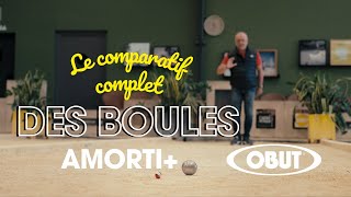 Amorti  Obut  Le comparatif complet des 3 modèles de boules de pétanque [upl. by Dorena]