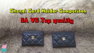 Chanel card holder comparison by Steven [upl. by Eiralih]