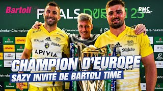 Rugby  La Rochelle champion dEurope  Linterview intégrale de Romain Sazy dans Bartoli Time [upl. by Aeht]