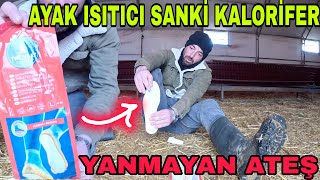 KAR YAĞAR KAR ÜSTÜNE  AYAK ISITICI DENEDİKYANIYORYANMAYAN ATEŞ [upl. by Ainoval]