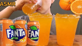 ASMR FANTA DRINKING SOUNDS ORANGE ICE CUPNO TALKING REAL SOUNDS환타 오렌지맛 얼음컵 음료수 먹방 원샷ファンタを飲んでいます [upl. by Kelam21]