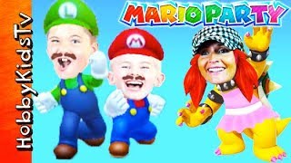 HobbyMom Plays Bower in thisMario Party Video Game [upl. by Ozen]