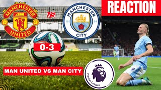 Manchester United vs Man City 03 Live Premier League EPL Football Match Score Highlights Derby [upl. by Donahoe]