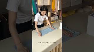 Master the Art of TShirt Folding in Seconds 🌟  Ultimate Folding Hacks You Need [upl. by Hughmanick]