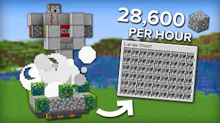 Minecraft Easy 5 Minute Cobblestone Farm  Fully Automatic [upl. by Anasus]