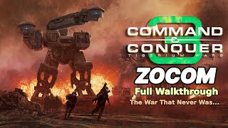 Command amp Conquer Tiberium Wars  ZOCOM Campaign Full Walkthrough  Hard Difficulty [upl. by Salas]