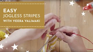 Easy Jogless Stripes with Veera Valimaki  Knit Stars [upl. by Polito215]