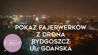 Sylwester w Bydgoszczy  pokaz fajerwerków z drona 2023 2024 4K  wwwphotovideopl [upl. by Bethezel7]