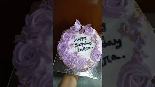 Homemade icing cake😊ytshorts youtube cakedesign cooking [upl. by Katha]