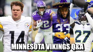 Minnesota Vikings QampA Trade Darnold SPOILER No Calm Down Run First Team Adding More Corners [upl. by Eneloj]