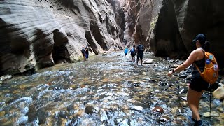 Zion National Park  The Narrows  Flash Flood Danger [upl. by Nerty270]