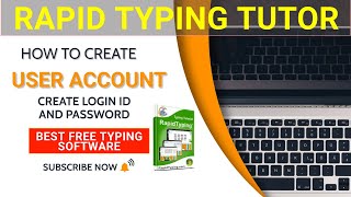 Rapid Typing TutorHow to Create User Account in Rapid Typing  Rapid TypingClass 9  it 402 [upl. by Enerol923]