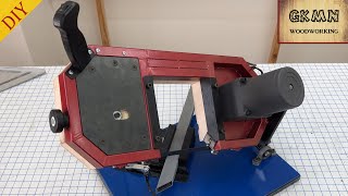 Making a Homemade Metal Cutting Bandsaw [upl. by Arocet]