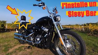 Jinstalle un sissy bar sur mon softail standard 2020 [upl. by Teriann621]