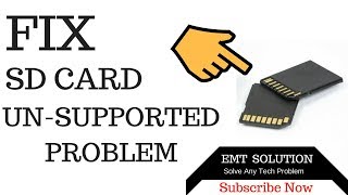 SD Card Unsupported Problem How to Fix in phone [upl. by Oleic]